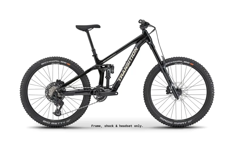 Transition Bottlerocket Alloy MTB Frameset 2027 in Shadow Chrome