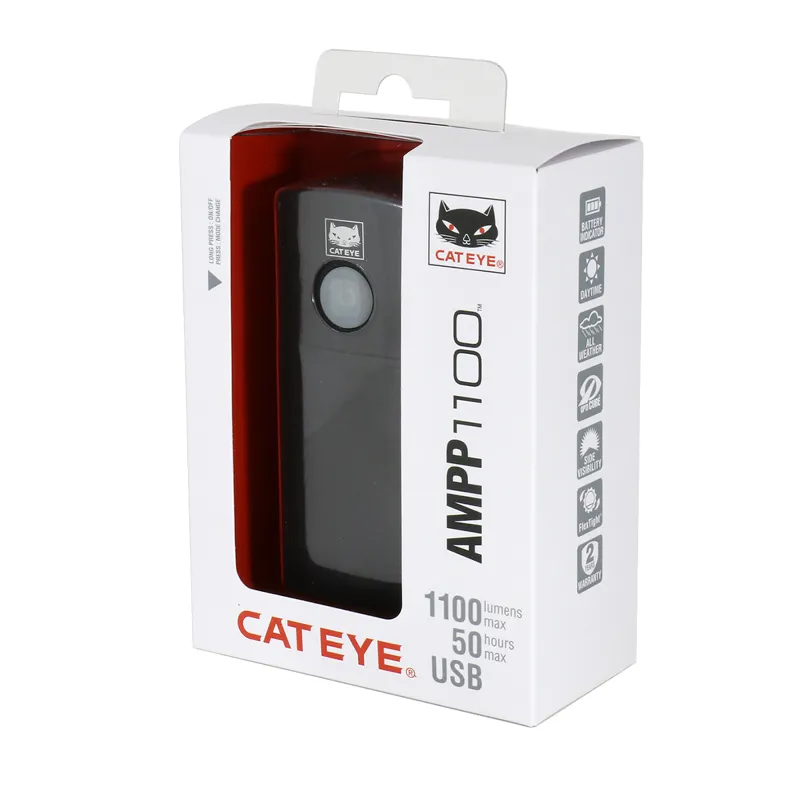 Cateye Ampp 1100 Front Light in Black-3