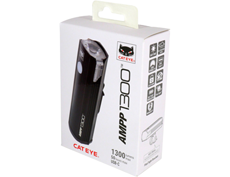 Cateye AMPP 1300 Front Bike Light in Black-1