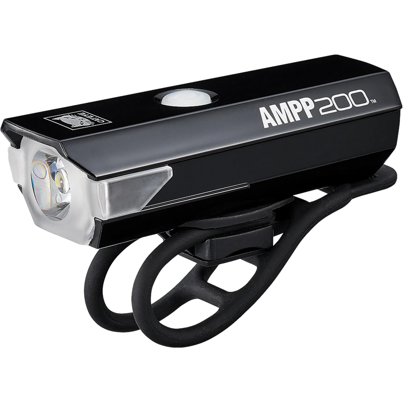 Balfes Bikes Cateye Ampp 200 Front Bike Light in Black | Free postage over £30, £10 off first order, price match & 0% finance.