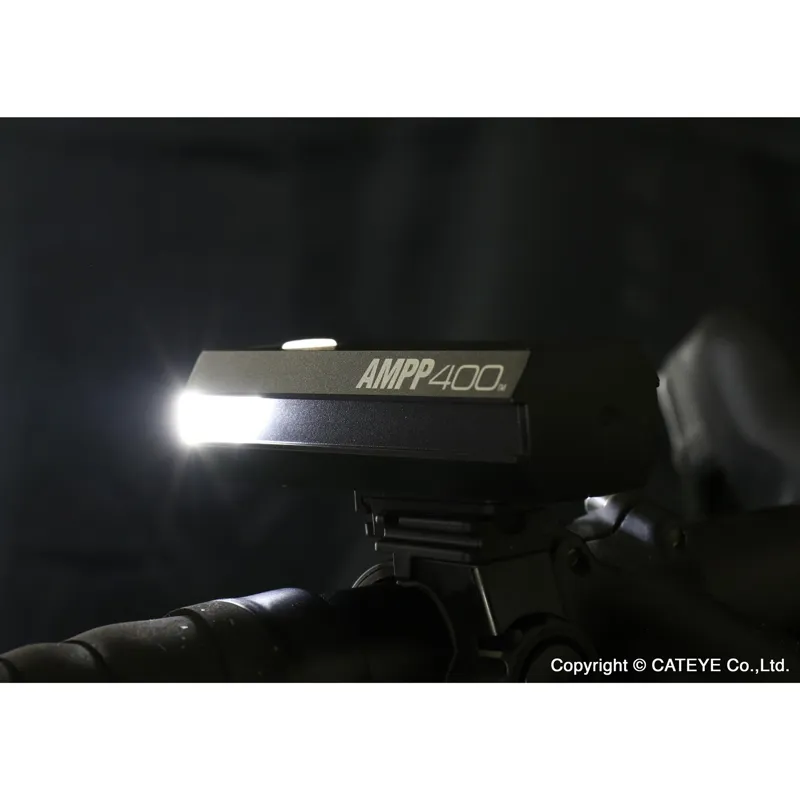 Cateye Ampp 400 Front Light In Black-5