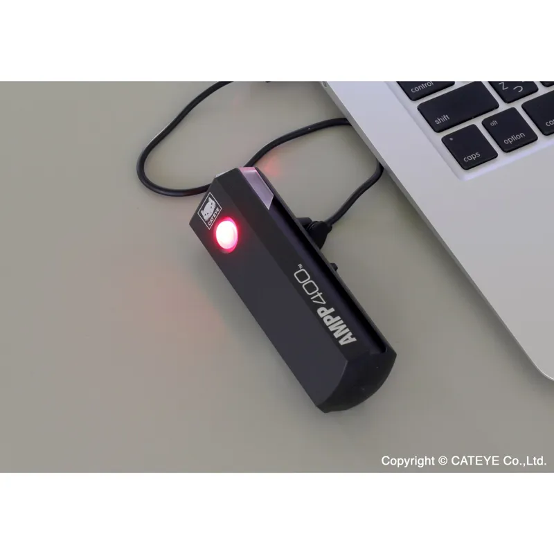 Cateye Ampp 400 Front Light In Black-7