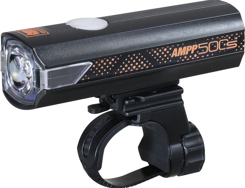 Balfes Bikes Cateye AMPP 500S Colour Edition Front Bike Light in Orange | Free postage over £30, £10 off first order, price match & 0% finance.