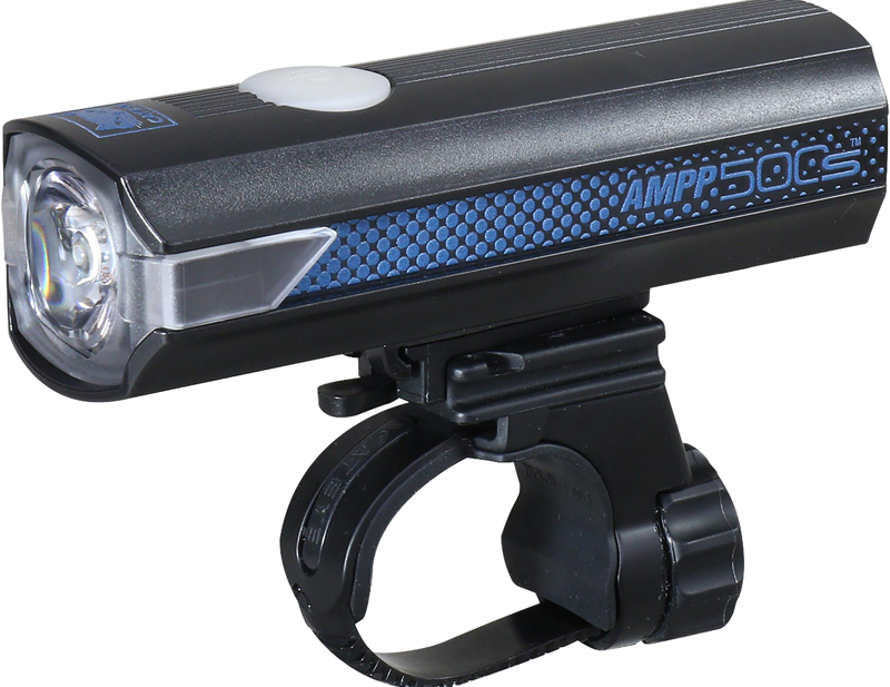 Balfes Bikes Cateye AMPP 500S Colour Edition Front Bike Light in Blue | Free postage over £30, £10 off first order, price match & 0% finance.