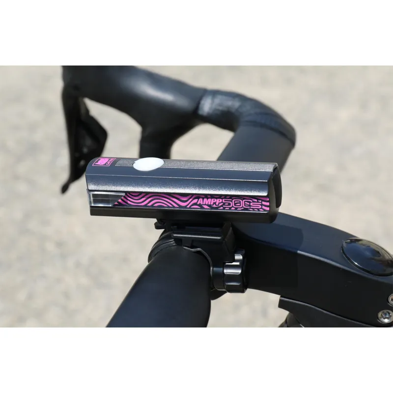 Cateye AMPP 500S Colour Edition Front Bike Light in Pink-1