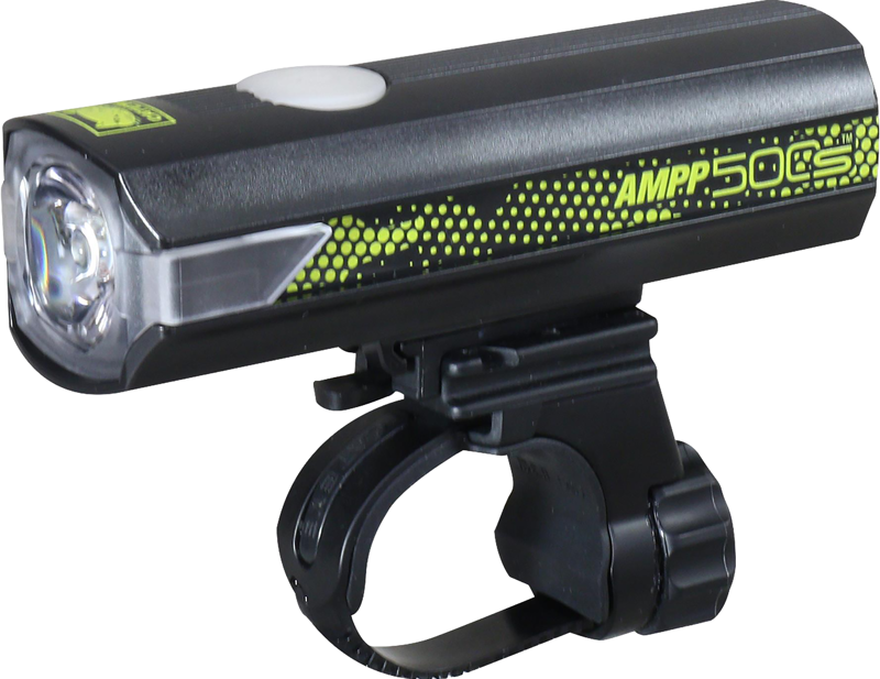 Balfes Bikes Cateye AMPP 500S Colour Edition Front Bike Light in Green | Free postage over £30, £10 off first order, price match & 0% finance.