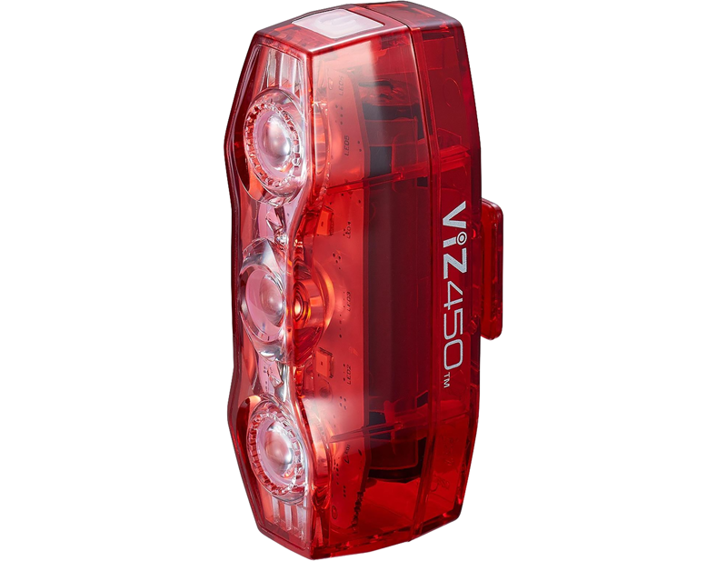 Balfes Bikes Cateye Viz 450 USB-C Rear Bike Light in Red | Free postage over £30, £10 off first order, price match & 0% finance.