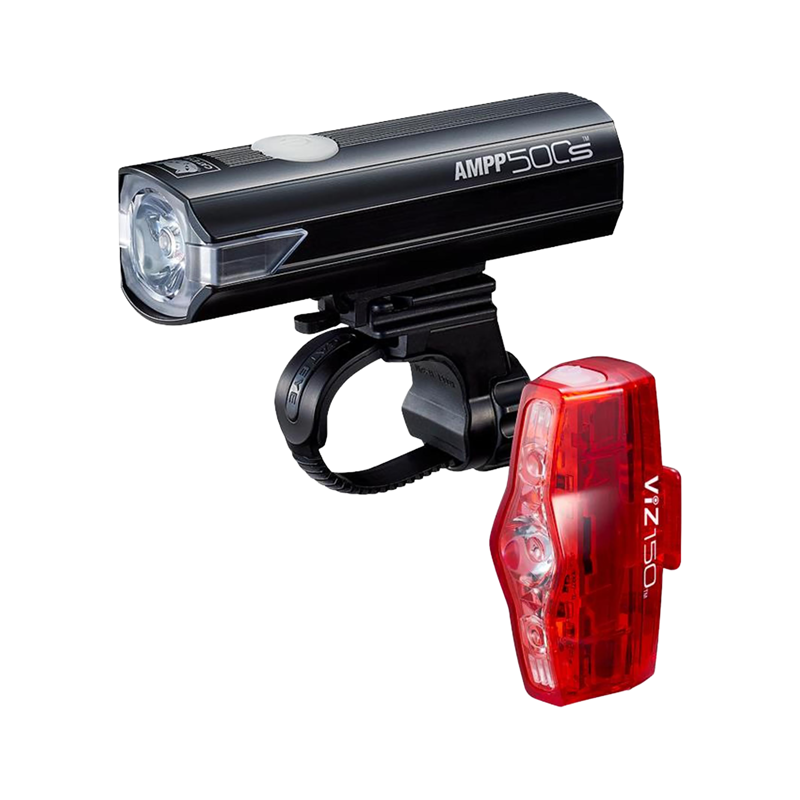 Balfes Bikes Cateye AMPP 500S / VIZ 150 Bike Light Set | Free postage over £30, £10 off first order, price match & 0% finance.