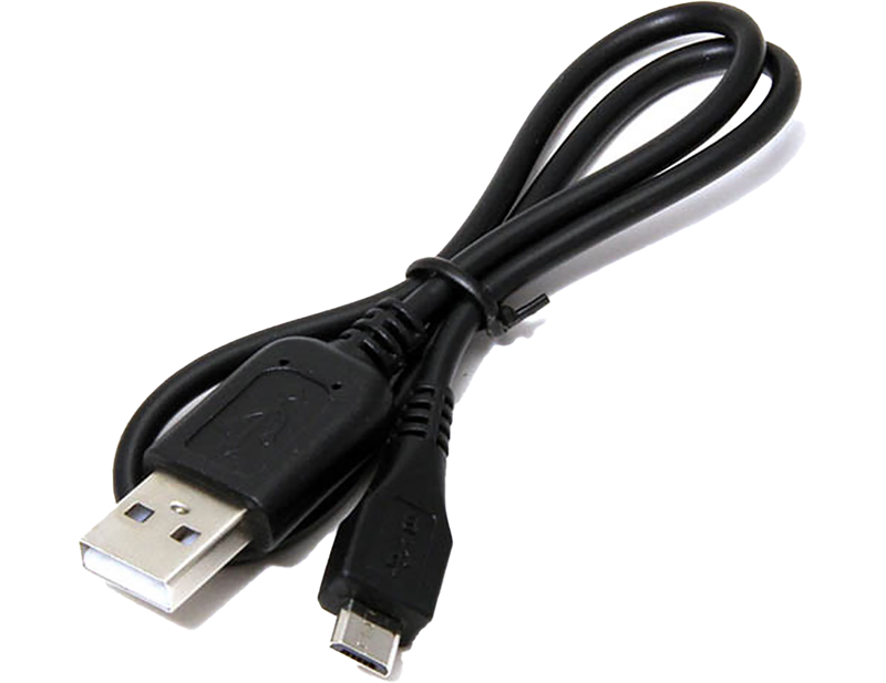Cateye Micro USB 14cm Charging Cable in black