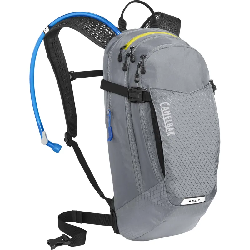 Camelbak M.U.L.E. 12L Hydration Pack With 3L Reservoir in Gunmetal/Lime