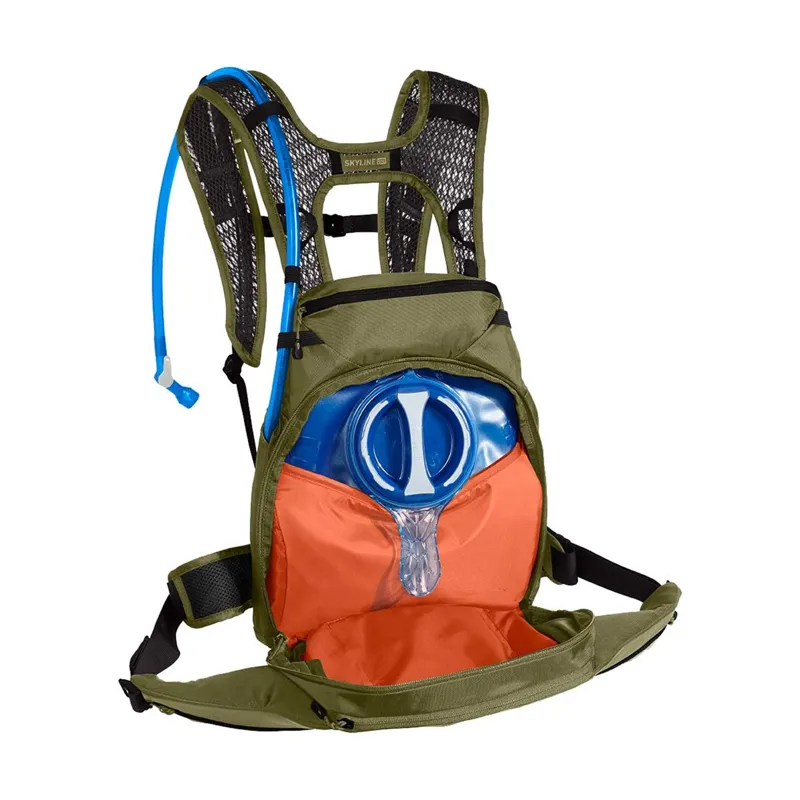 Camelbak Skyline LR Hydration Pack 10L with 3L RS in Burnt Olive/Kelp-2