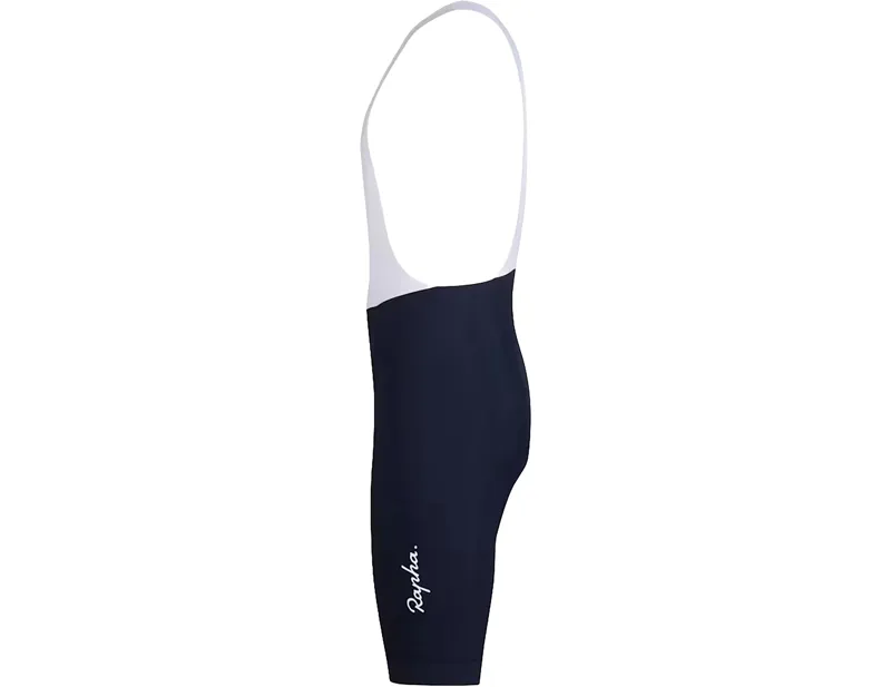 Rapha Core Bib Shorts in Dark Navy/White-2