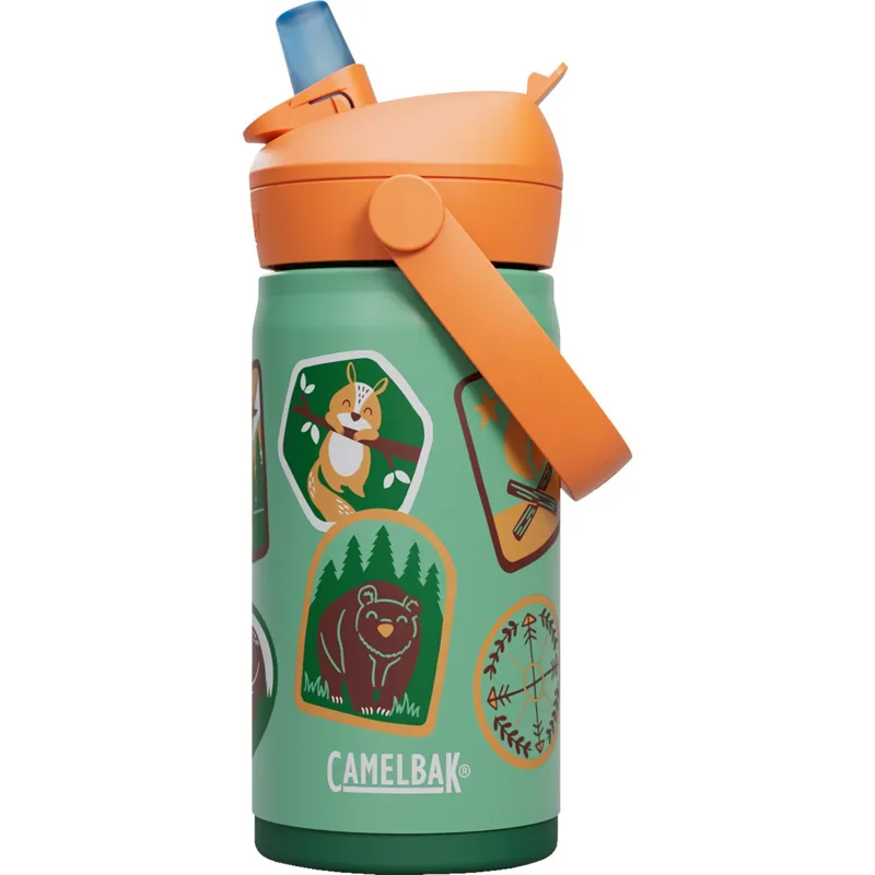 Camelbak Thrive Flip Straw Kids VSS 12oz in Camp Badges