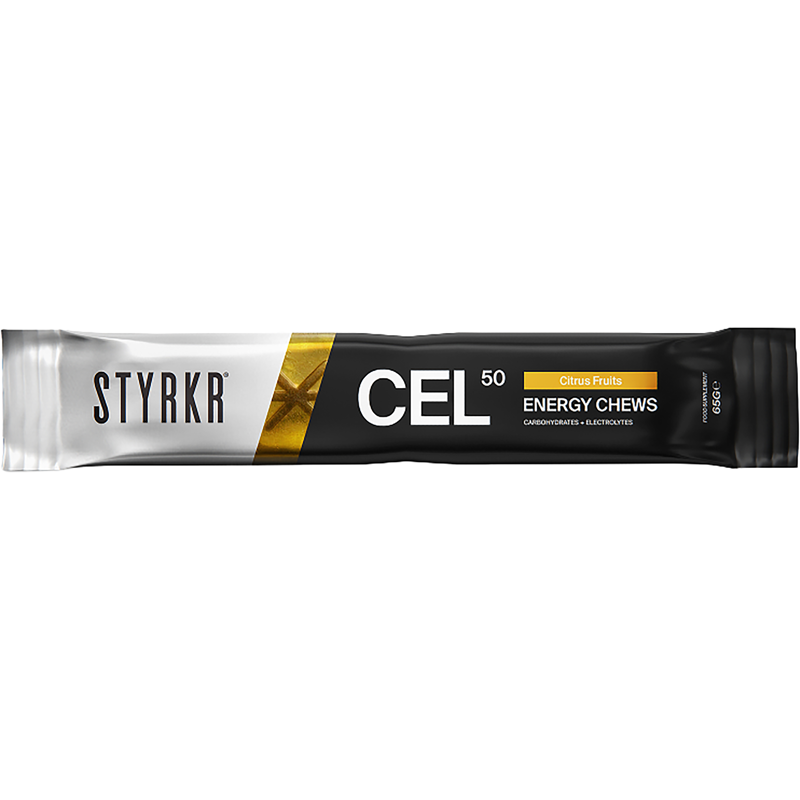 Balfes Bikes Styrkr STYRKR CEL50 Carbohydrate Energy Chew in Citrus Fruits | Free postage over £30, £10 off first order, price match & 0% finance.