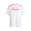 Rapha Men's Cotton Logo T-Shirt in White/High-Vis Pink