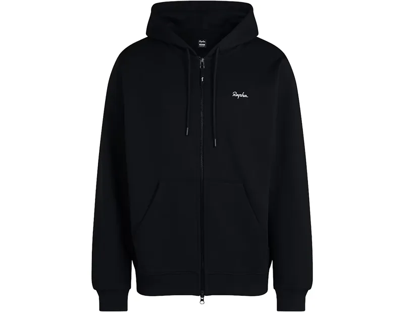 Balfes Bikes Rapha Heavyweight Cotton Zip Hoodie in Black/White | Free postage over £30, £10 off first order, price match & 0% finance.
