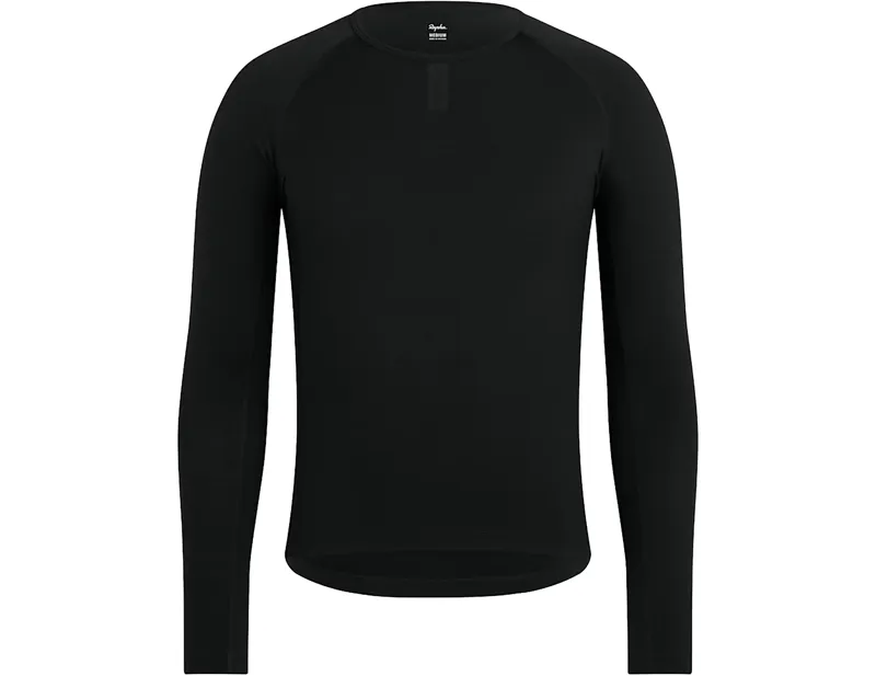 Balfes Bikes Rapha Long Sleeve Merino Base Layer in Black | Free postage over £30, £10 off first order, price match & 0% finance.