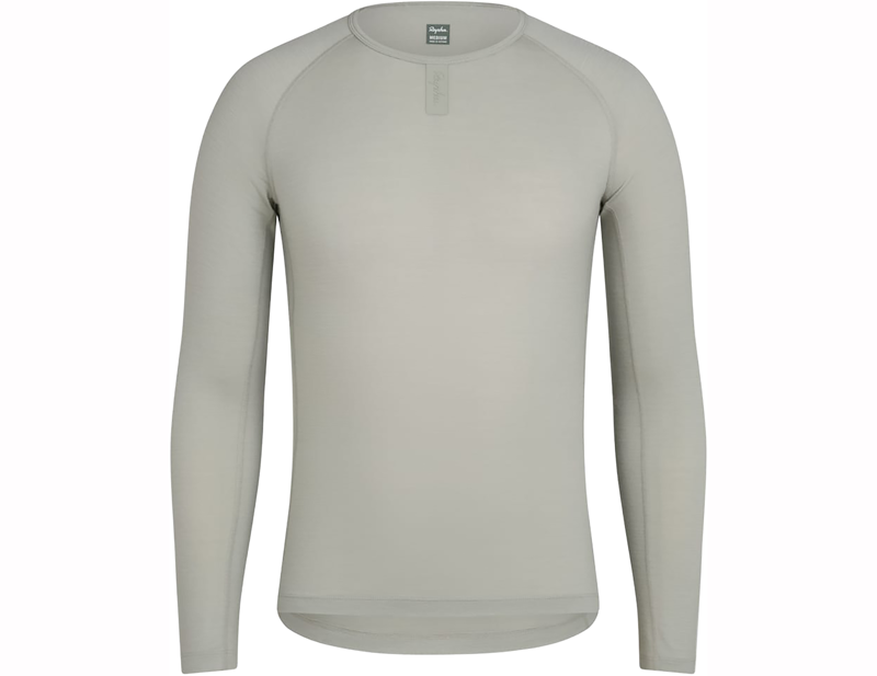 Rapha Men's Merino Long Sleeve Base Layer in Seagrass/Seagrass