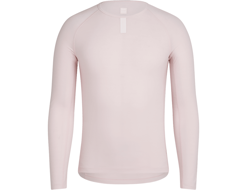 Rapha Men's Long Sleeve Merino Base Layer in Soft Rose/Blush
