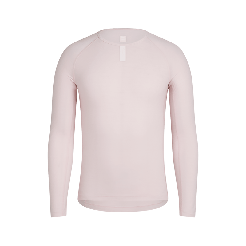 Balfes Bikes Rapha Men's Long Sleeve Merino Base Layer in Soft Rose/Blush | Free postage over £30, £10 off first order, price match & 0% finance.