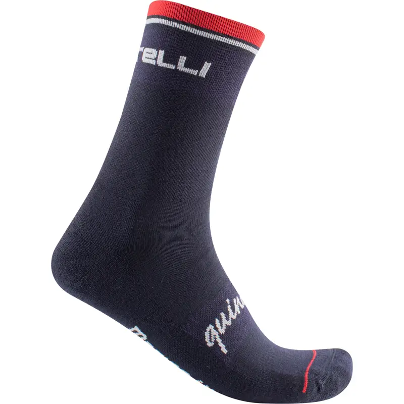 Balfes Bikes Castelli Quindici Soft Merino 15 Socks in Dark Blue | Free postage over £30, £10 off first order, price match & 0% finance.