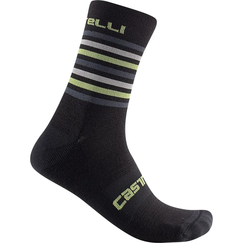 Castelli Gregge 15 Socks in Black/Grey XXL