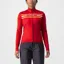 Castelli Unlimited Thermal Long Sleeve Women's Jersey in Dark Red