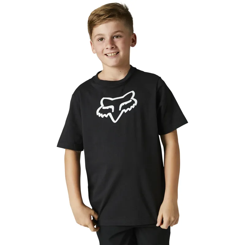 Fox Racing Legacy Short Sleeve Youth T-Shirt in Black