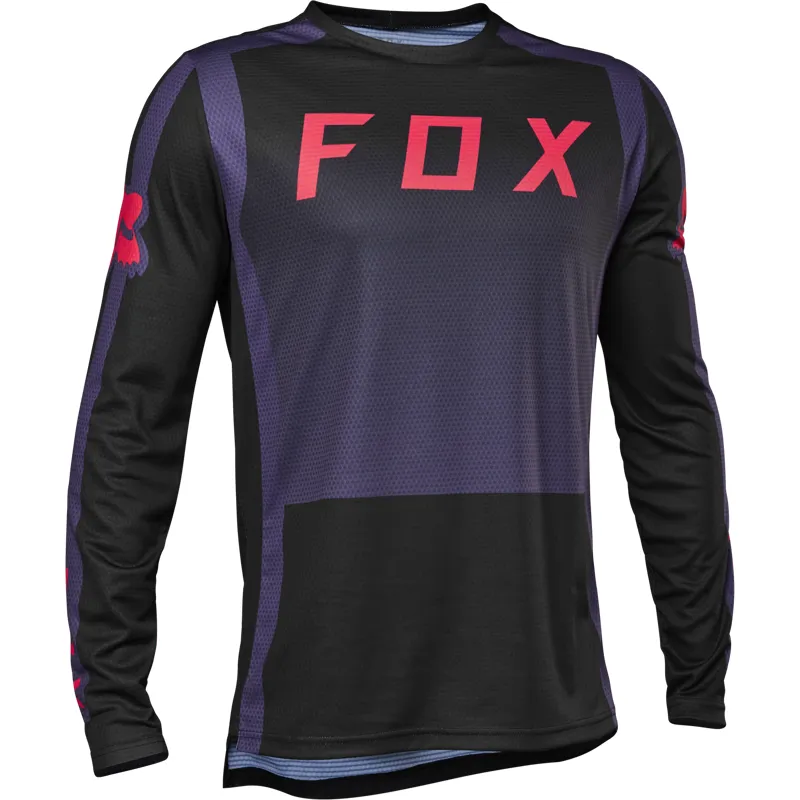 Fox Racing Defend Long Sleeve Jersey in Sangeria