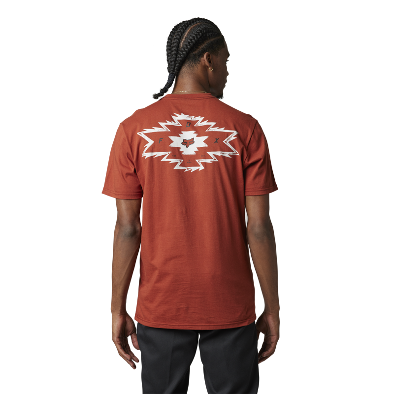 Fox Racing Full Flux Short Sleeve Premium T-Shirt in Copper-1