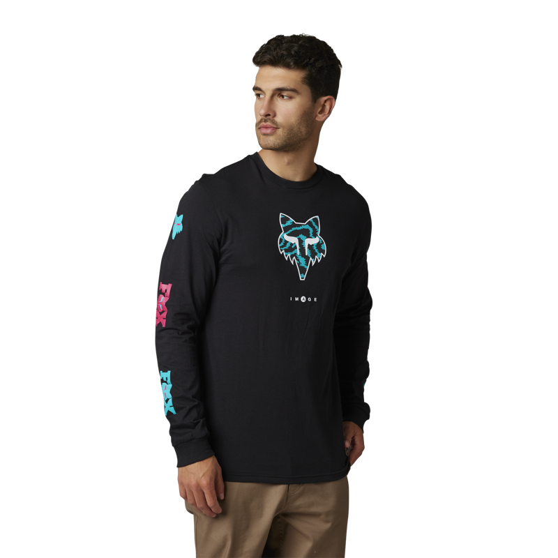 Fox Racing Nuklr Long Sleeve Premium T-Shirt in Black