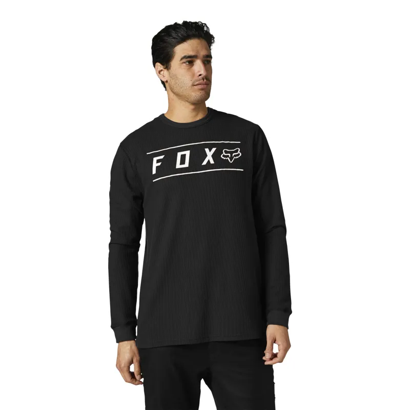 Fox Racing Pinnacle Long Sleeve Thermal Shirt in Black/White