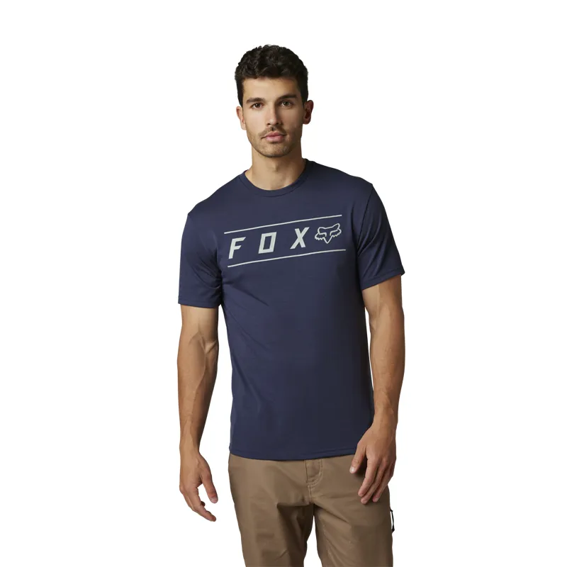 Fox Clothing Pinnacle SS Tech T-Shirt in Heather Deep Cobalt