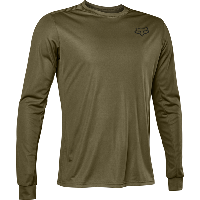 Fox Racing Ranger Font Long Sleeve Jersey in Olive Green