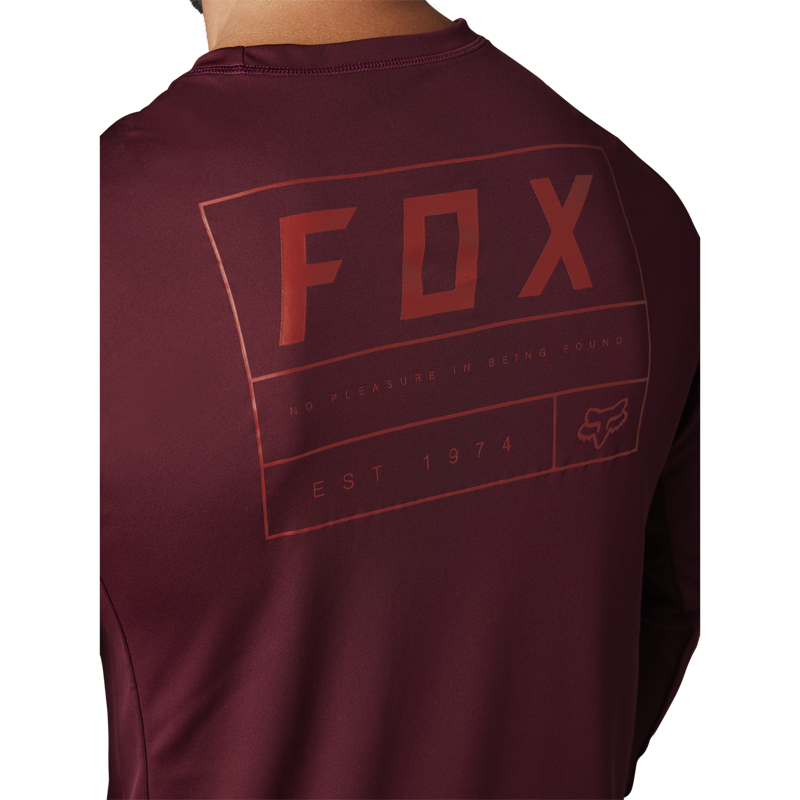 Fox Racing Ranger Swath Long Sleeve Jersey in Maroon-1