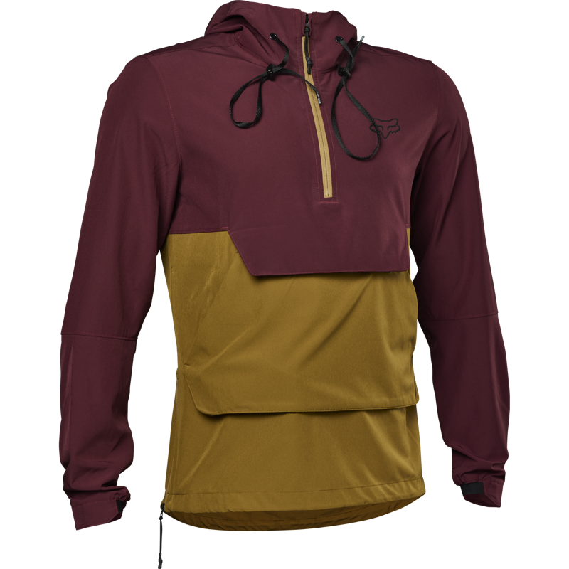 Fox Racing Ranger Wind Pullover Jacket in Dark Maroon