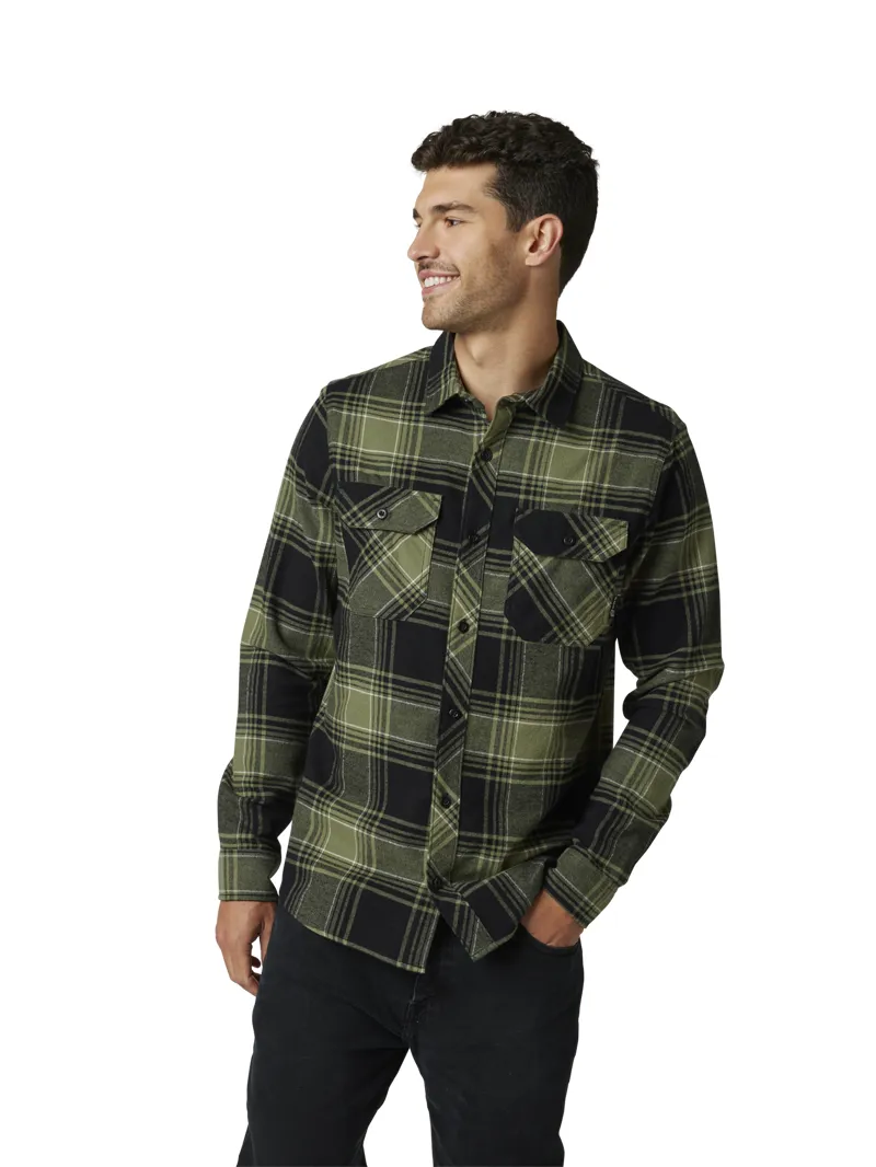 Fox Clothing Traildust 2.0 Flannel Shirt in Army