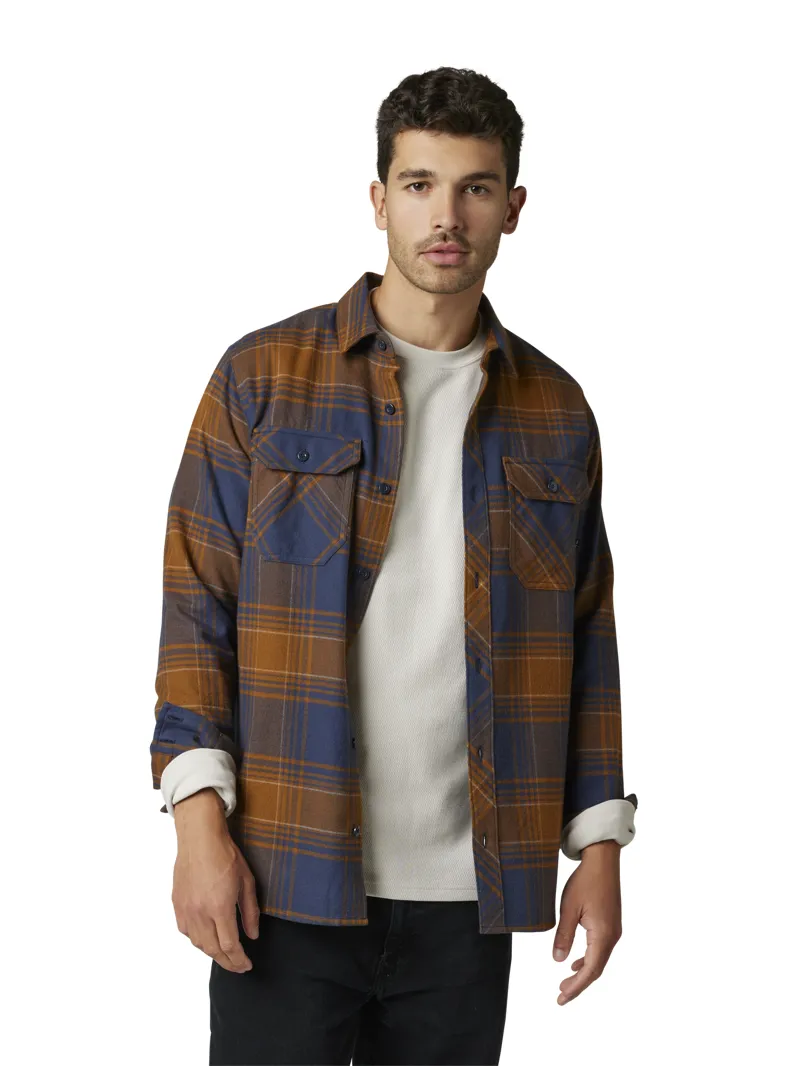 Fox Clothing Traildust 2.0 Flannel Shirt in Deep Cobalt