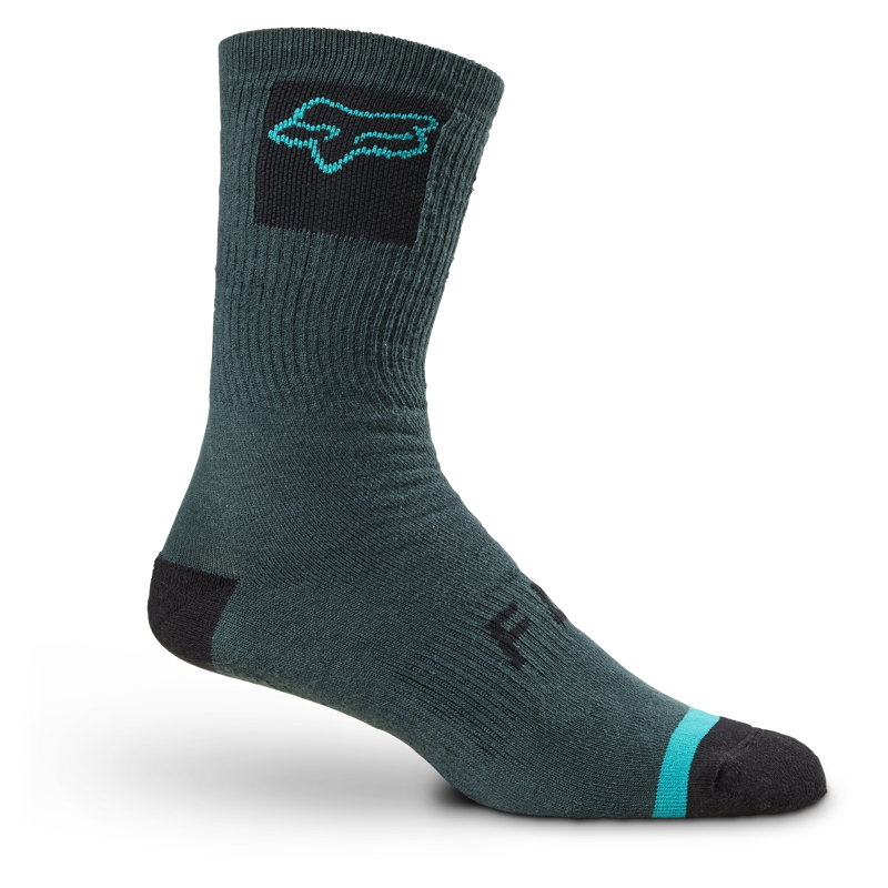 Fox Racing Defend 8in Crew Sock in Emerald