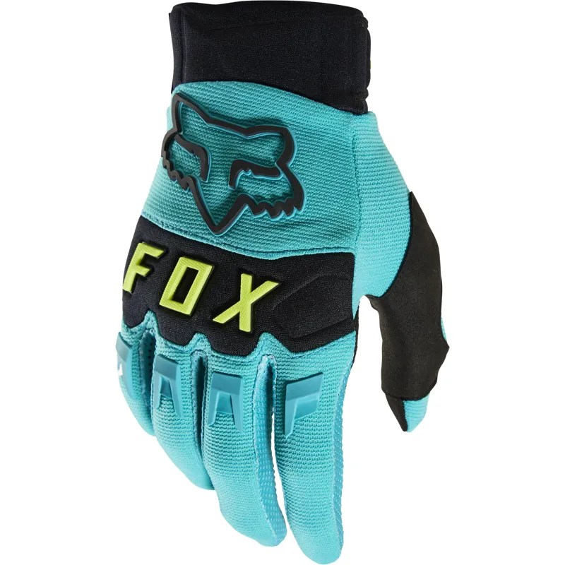 Fox Racing Dirtpaw Full Finger Gloves in Teal