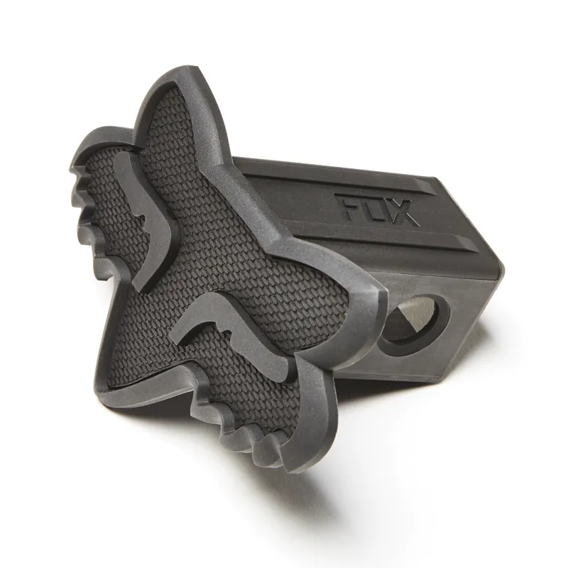 Fox Racing Fox Head Trailer Hitch Cover in Black/Gunmetal
