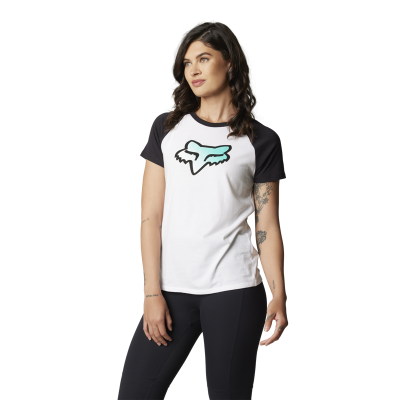 Fox Racing Fgmnt Short Sleeve Women's Raglan T-Shirt in Teal