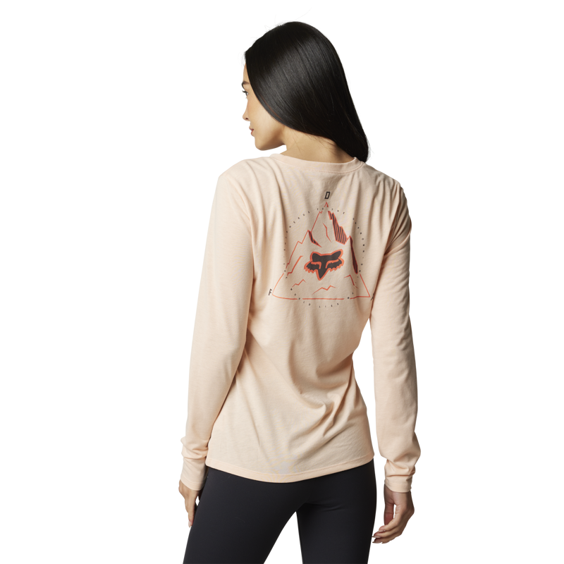 Fox Racing Finisher Long Sleeve Women's Tech T-Shirt in Light Pink-1