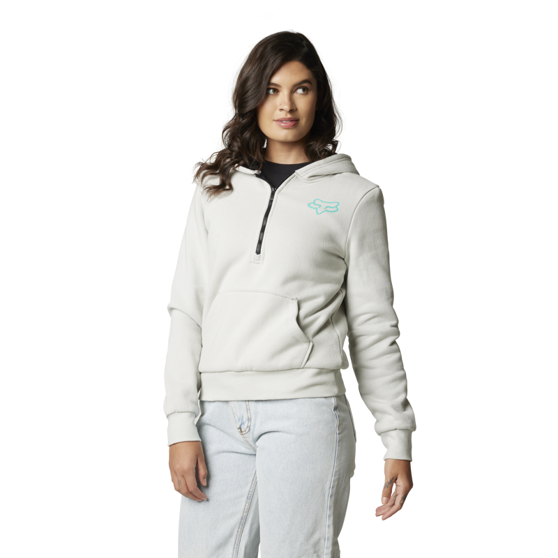 Fox Racing Foxhead Sasquatch Women's Fleece in Light Grey