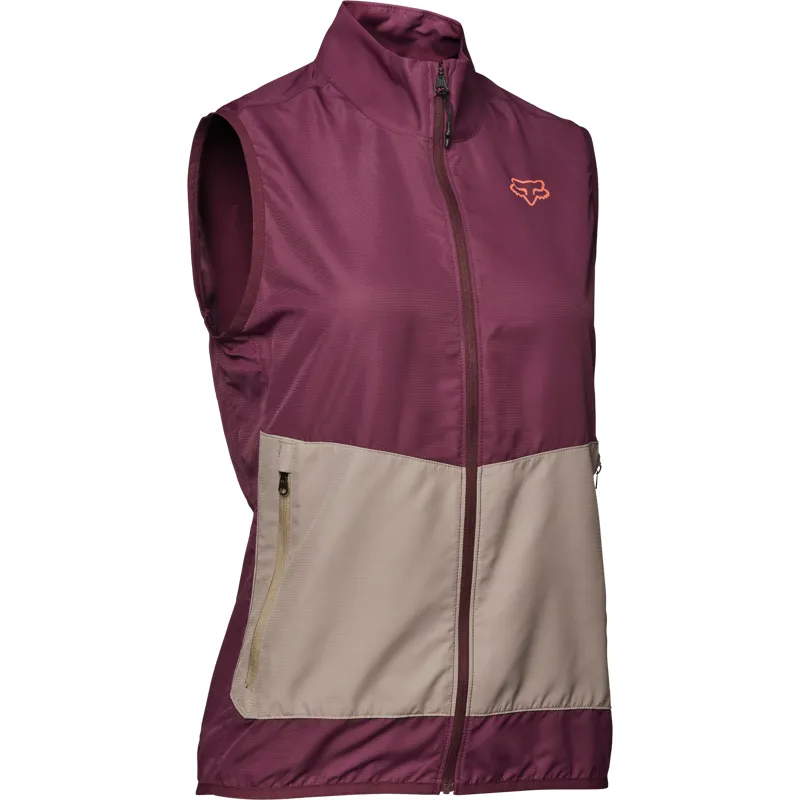 Fox Racing Ranger Women's Wind Vest in Maroon