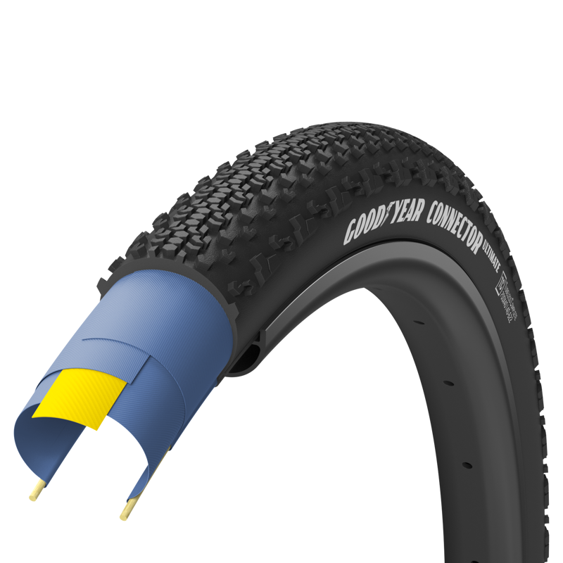 Goodyear Connector Ultimate Tubeless Complete Tyre in Black 700x45c-1