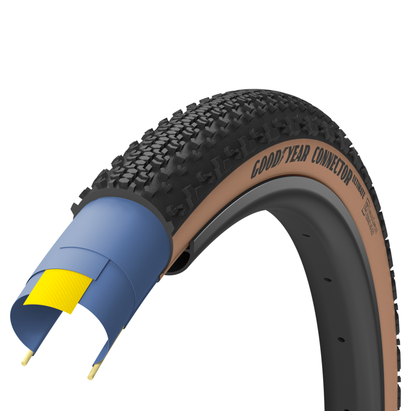 Goodyear Connector Ultimate Tubeless Complete Tyre in Tan 700x45c-1