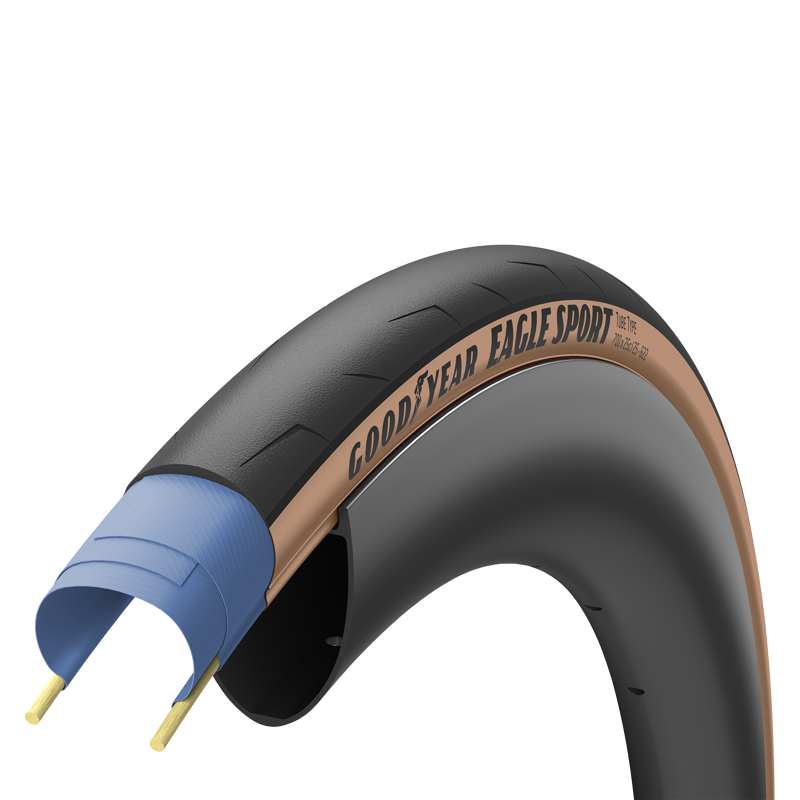 Goodyear Eagle Sport Tube Type Road Tyre in Tan 700x30-1