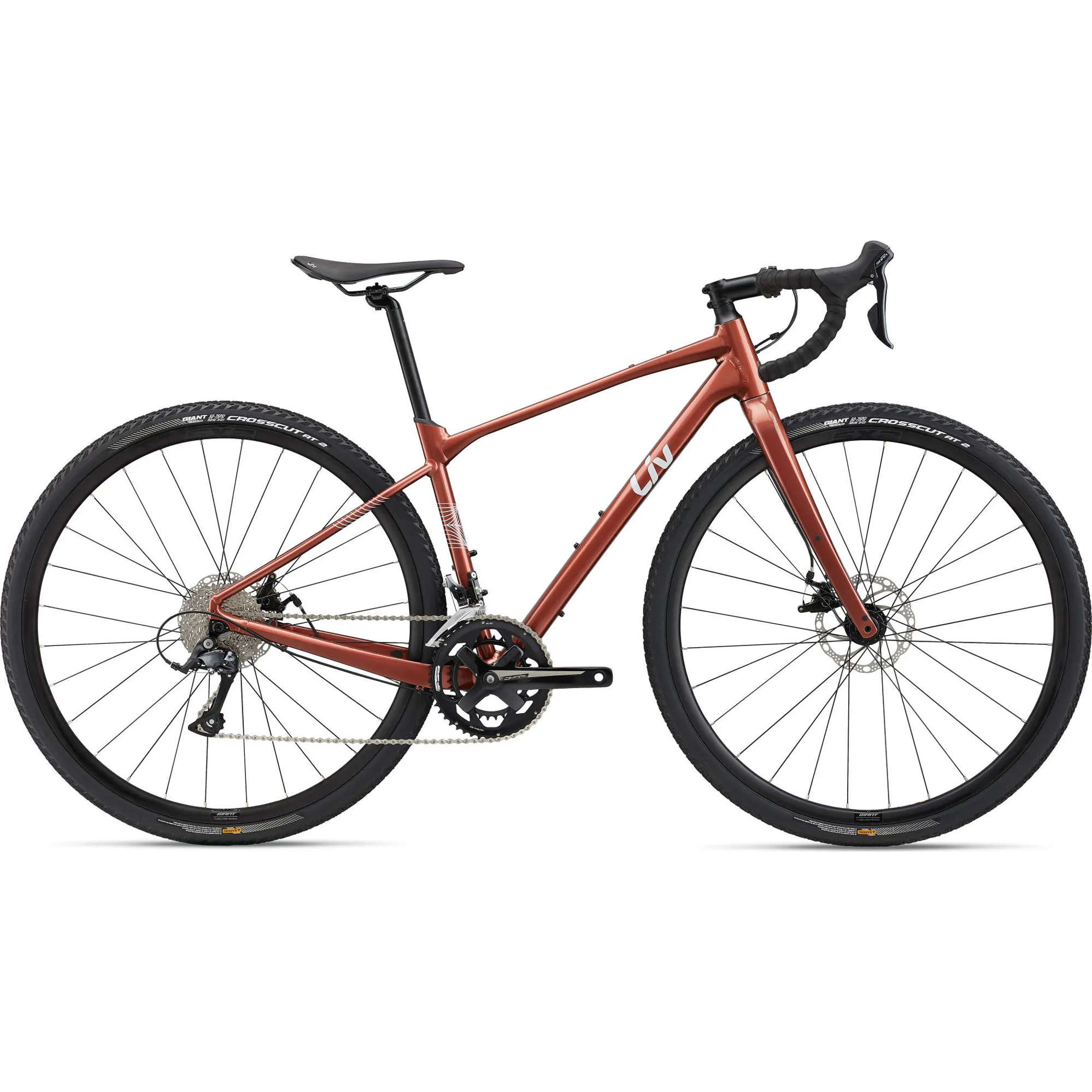 Liv Devote Gravel Road Bike 2023 in Terracotta - Main Image