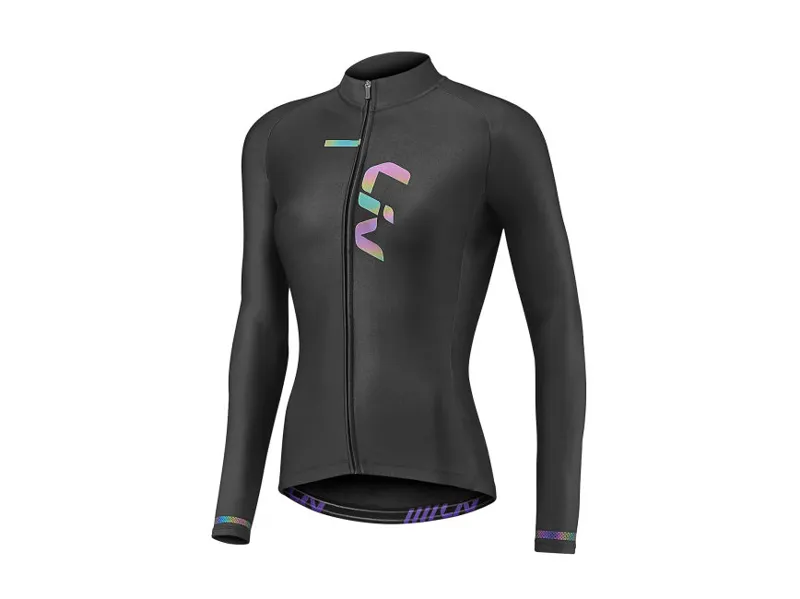 Liv Race Day Mid-Thermal Long Sleeve Jersey in Black